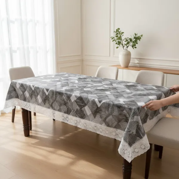 Table_Cover_with_flannel_backing_Pvc_Coated_Geometric_Print_Grey_White_Table_Cover