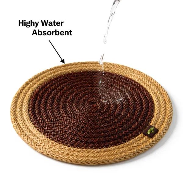 Beige_Brown_Trivet_set_of_4_pcs_Polypropylene_Round_9_Inch_