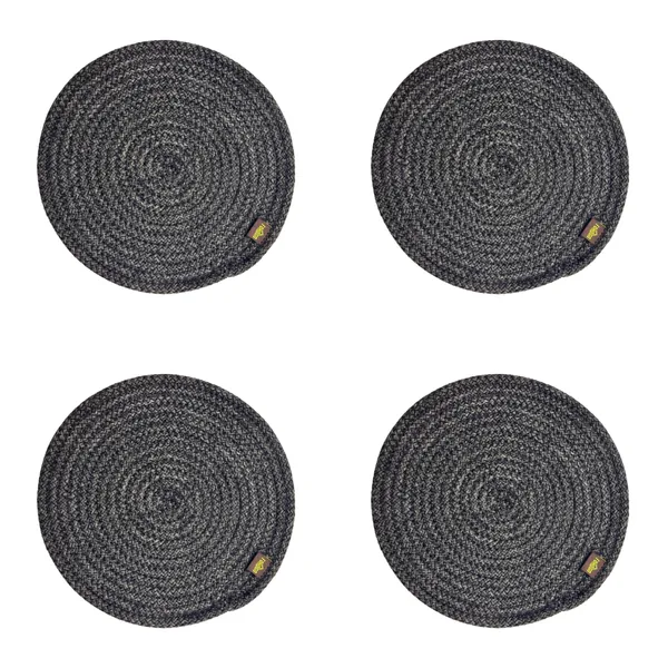 Dark_grey_Trivet_set_of_4_pcs_Polypropylene_Round_9_Inch_
