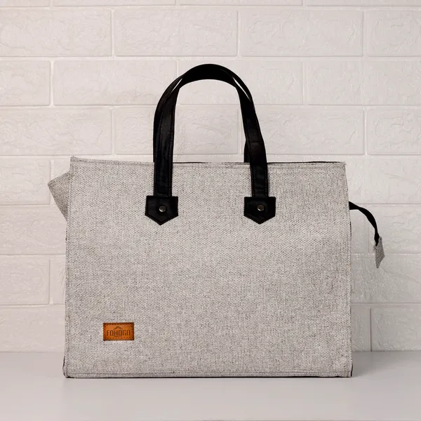Light_Grey_Polyjute_Zip_Closure_Tiffin_/_Tote_Bag_For_Shopping_Medium_size