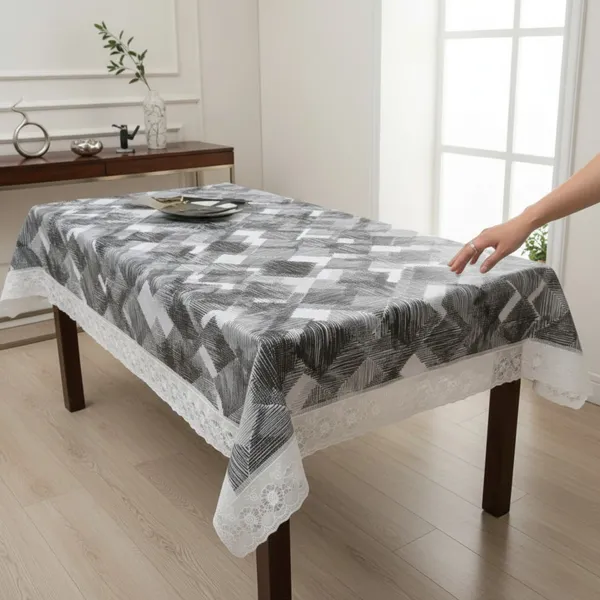 Table_Cover_with_flannel_backing_Pvc_Coated_Geometric_Print_Grey_White_Table_Cover