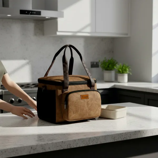 Brown_Polyester_Insulated_Lunch_Bag_With_Front_Pocket