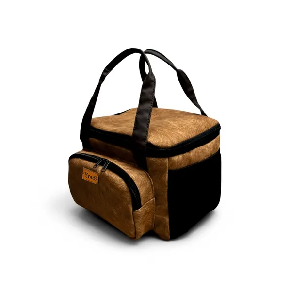 Golden_Brown_Polyester_Insulated_Lunch_Bag_with_front_pocket