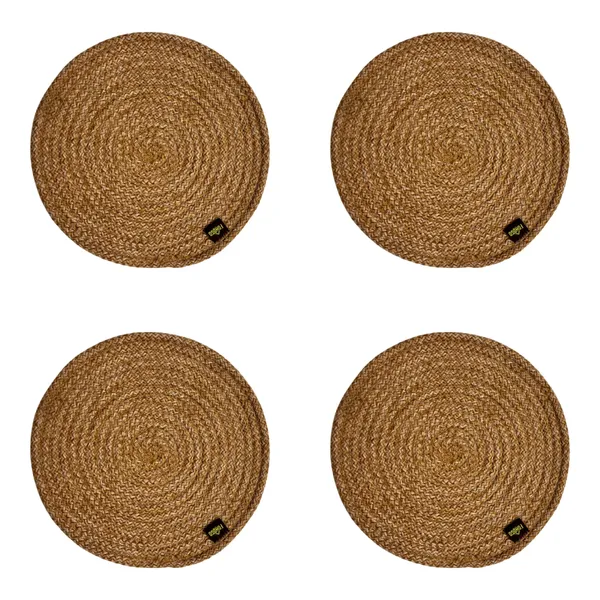Beige_Trivet_set_of_4_pcs_Polypropylene_Round_9_Inch_