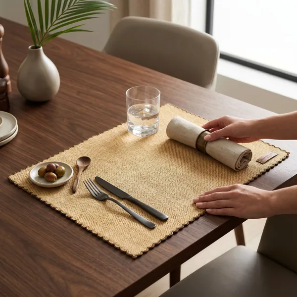 Beige_Placemat_Set_Of_6_pcs_Poly_jute_Textured_washable_and_reversible