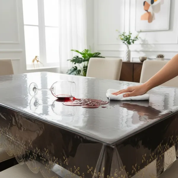 Pvc_Floral_gold_Border_Transparent_Waterproof_Table_Cover