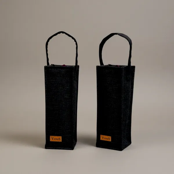 Black_Polyjute_Bottle_Carrier_Bag_Pack_Of_2