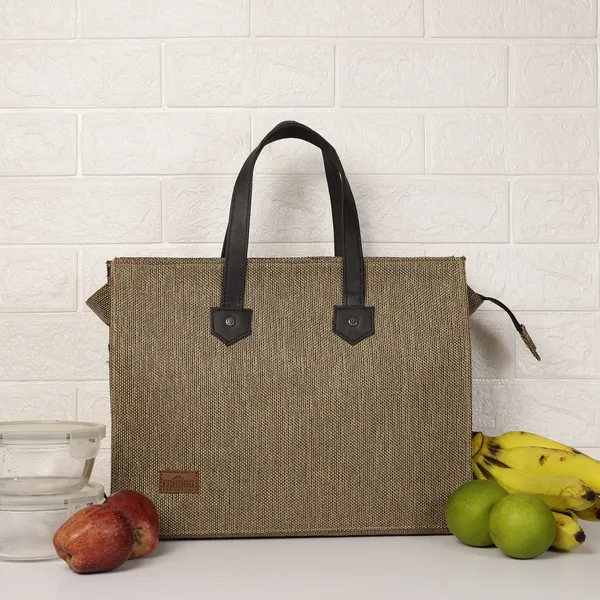 Golden_Brown_Polyjute_Zip_Closure_Tiffin_/_Tote_Bag_For_Shopping_Large_size