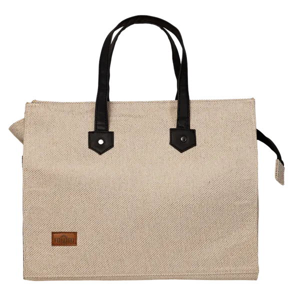 Beige_Polyjute_Zip_Closure_Tiffin_/_Tote_Bag_For_Shopping_Medium_size