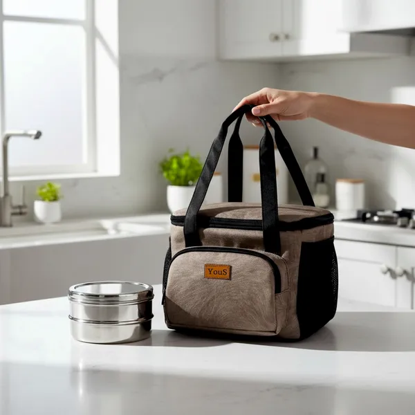 Light_Grey_Polyester_Insulated_Lunch_Bag