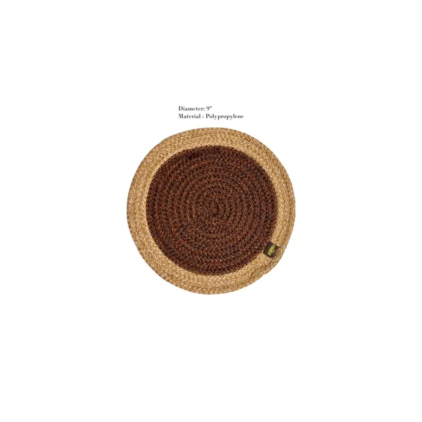 Beige_Brown_Trivet_set_of_4_pcs_Polypropylene_Round_9_Inch_