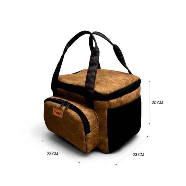 Golden_Brown_Polyester_Insulated_Lunch_Bag_with_front_pocket