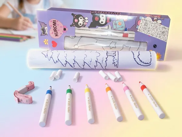 DIY_Creative_Coloring_Roll_&_Acrylic_Marker_Art_Set_for_Kids