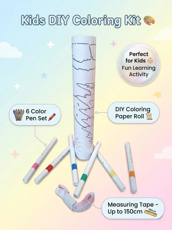 DIY_Creative_Coloring_Roll_&_Acrylic_Marker_Art_Set_for_Kids