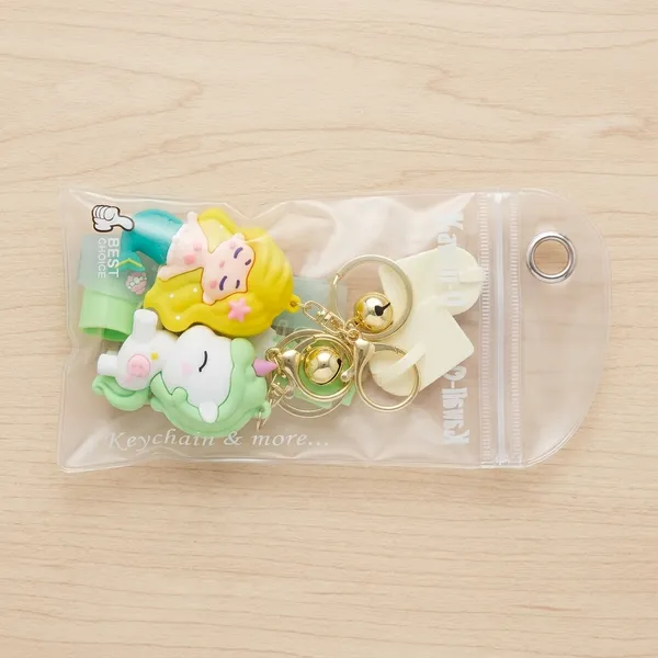 Kawaii-Q_Mermaid_&_Green_Unicorn_Keychain_Set