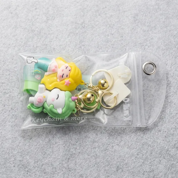 Kawaii-Q_Mermaid_&_Green_Unicorn_Keychain_Set