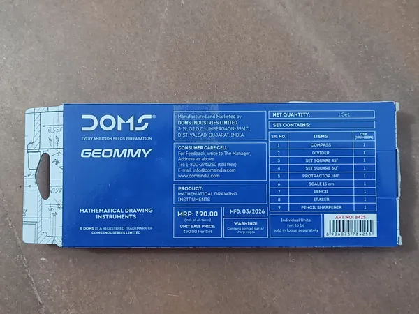 DOMS_GEOMMY_Mathematical_Drawing_Instruments_Set