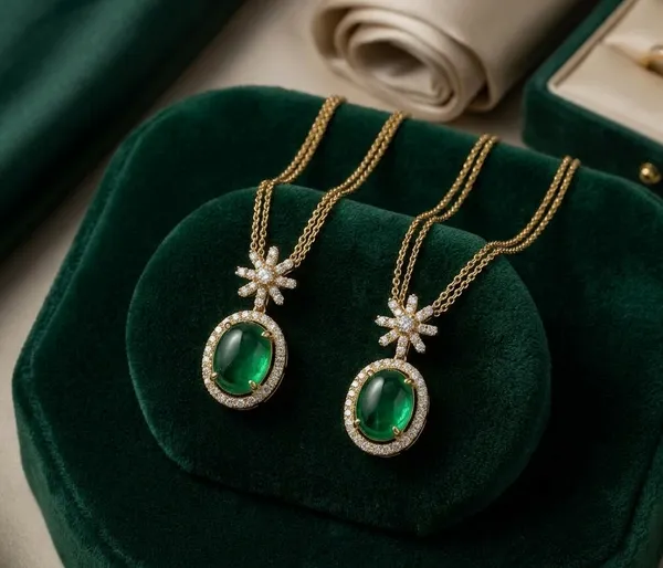 Premium_Trending_Quality_New_Green_Necklace_For_Women_Pack_Of_2
