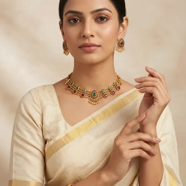 Trending_New_Premium_Quality_Attigai_Necklace_Set_With_Earrings
