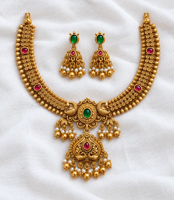White_and_Gold_Plated_Choker_