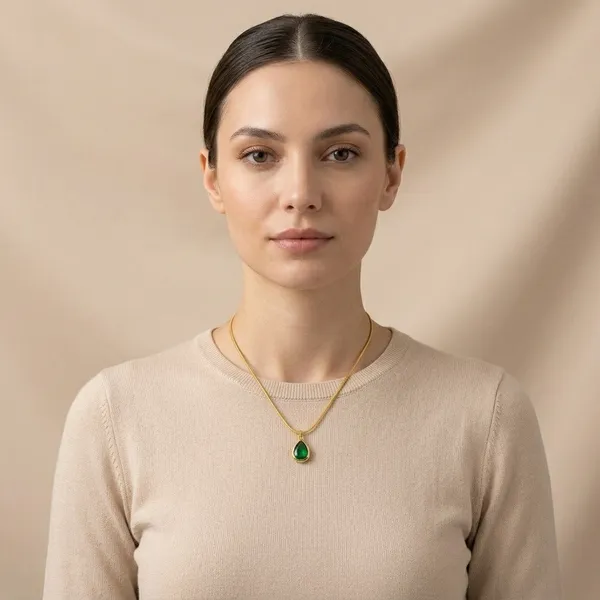 Trendy_Anti_Tarnish_Premium_Quality_New_Anti_Tarnish_Emerald_Dollar_Necklace_Pack_Of_2