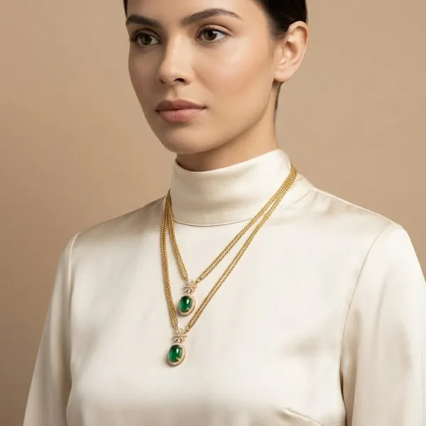 Premium_Trending_Quality_New_Green_Necklace_For_Women_Pack_Of_2