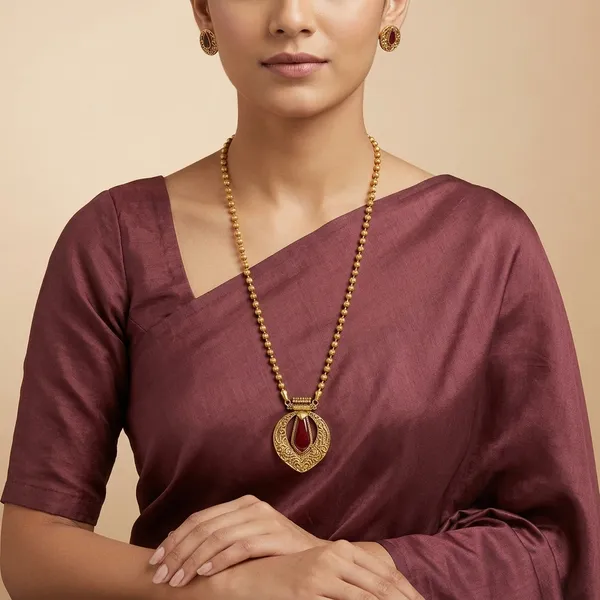 Trending_Premium_Quality_New_Long_Chain_With_Earrings