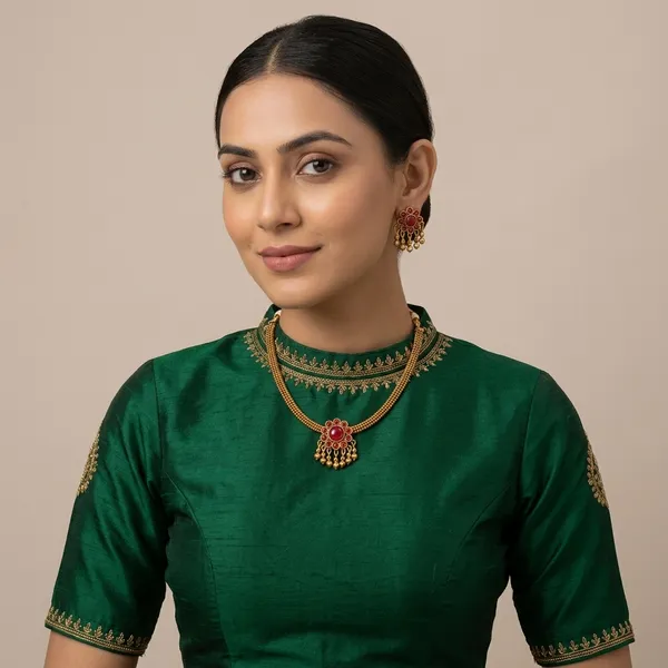 Trending_New_Premium_Quality_Single_Dollar_Necklace_Set_With_Earrings