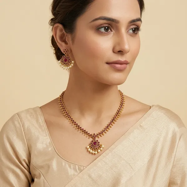 Trending_Premium_Quality_New_Necklace_With_Earrings