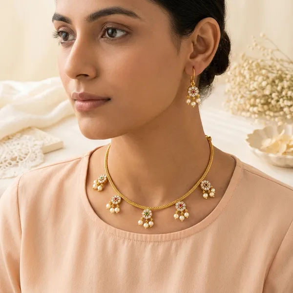 Trending_New_5_Dollars_Beautiful_Premium_Quality_Jewellery_Set_With_Earrings
