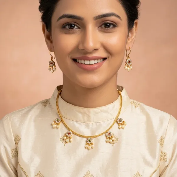 Trending_New_5_Dollars_Beautiful_Premium_Quality_Jewellery_Set_With_Earrings