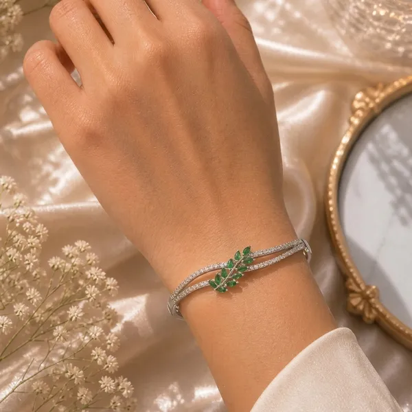 Trending_New_Premium_Quality_Green_Leaf_Ad_Stone_Bracelet