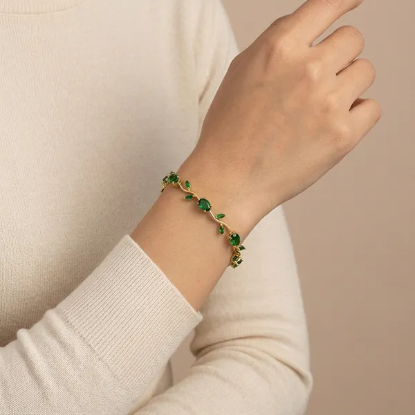 Trending_New_Premium_Quality_Green_Tulip_Bracelet