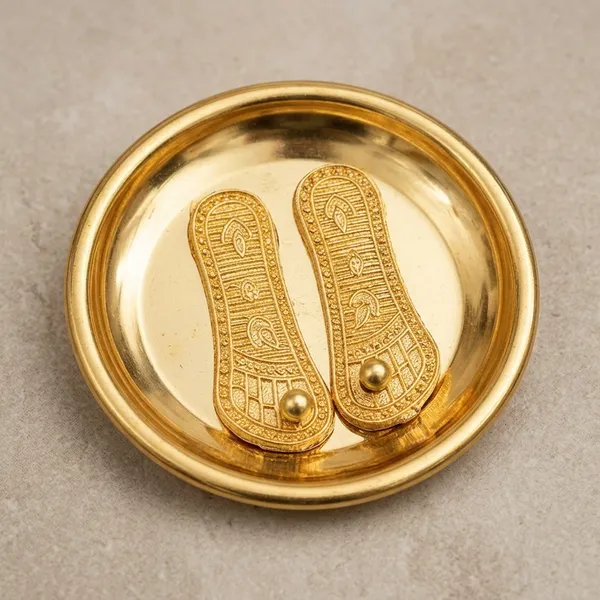 Rudrakashi_Charan_Paduka_Yantra_Gold_Stainless_Steel