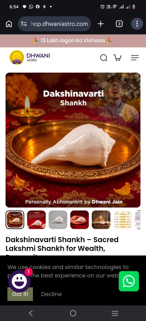 White_Natural_Conch_Shell_Lakshmi_Shankh_For_Puja