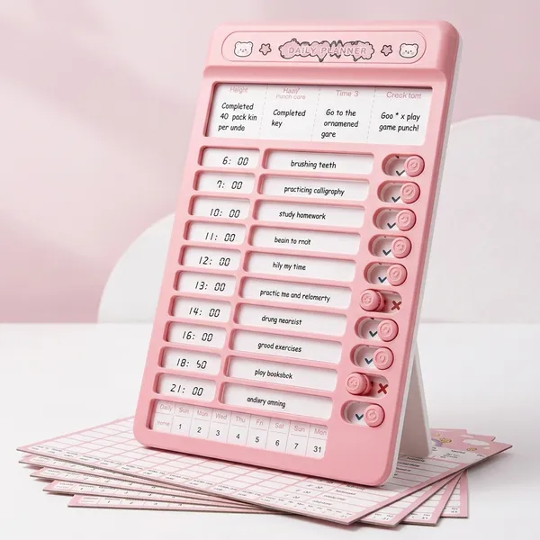 Pink_Kids_Daily_Routine_Habit_Tracker_With_Multiple_Sheets