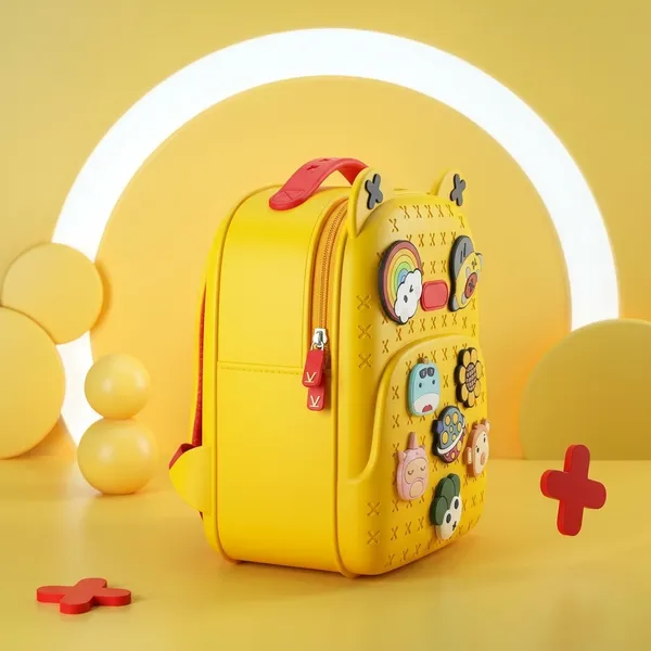 Yellow_Silicone_Charm_Picnic_Bag_For_Kids