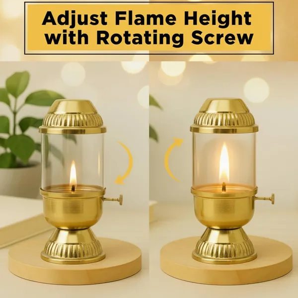 100%_Pure_Brass_Akhand_Diya_with_Adjustable_bati_Knob,_Wick_Lifting_Screw_Lever,_Glass_Cover_(Large_Size,_160_ml_Oil_Capacity,_Stay_Lit_Upto_24_Hours,_Diya_for_Pooja,Long_Burning_Oil_Lamp