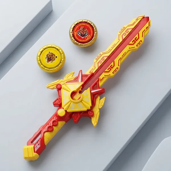Supreme_sword_Top:_Flaming_Tiger_Eidition_Launcher_Set