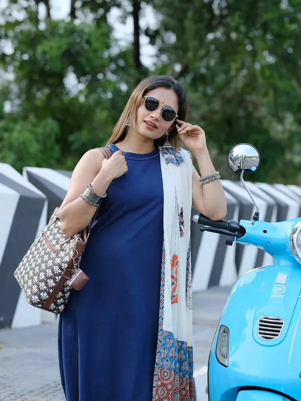 Blue_Cotton_Sleeveless_Anarkali_Kurta_With_Printed_Dupatta_For_Women