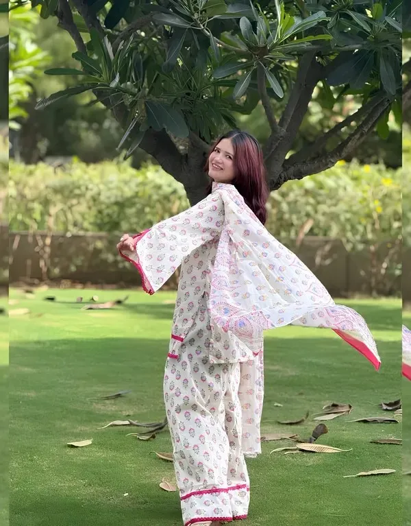 White_Cotton_Floral_Print_Sharara_Suit_for_Women