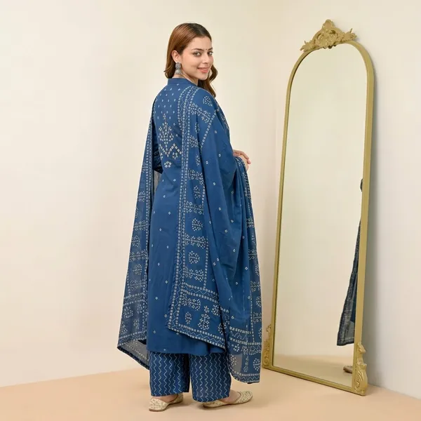 Blue_Embellished_Kurta_Palazzo_Dupatta_Set_For_Women