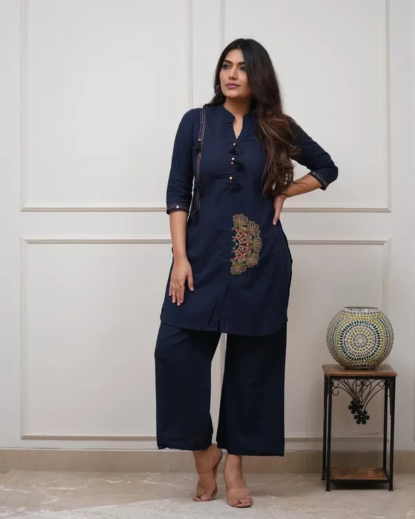 Navy_Blue_Embroidered_Kurta_Palazzo_Set_For_Women