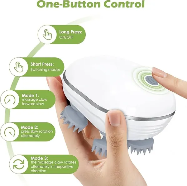 White_Abs_Plastic_Premium_Scalp_Massager