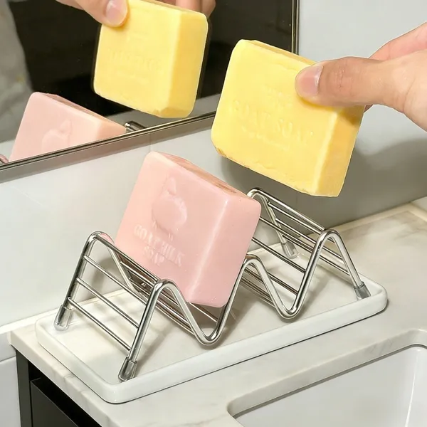 White_Stainless_Steel_Premium_Soap_Holder