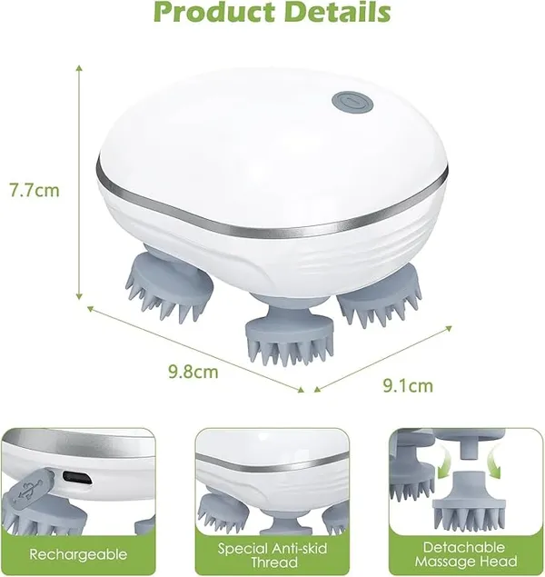 White_Abs_Plastic_Premium_Scalp_Massager