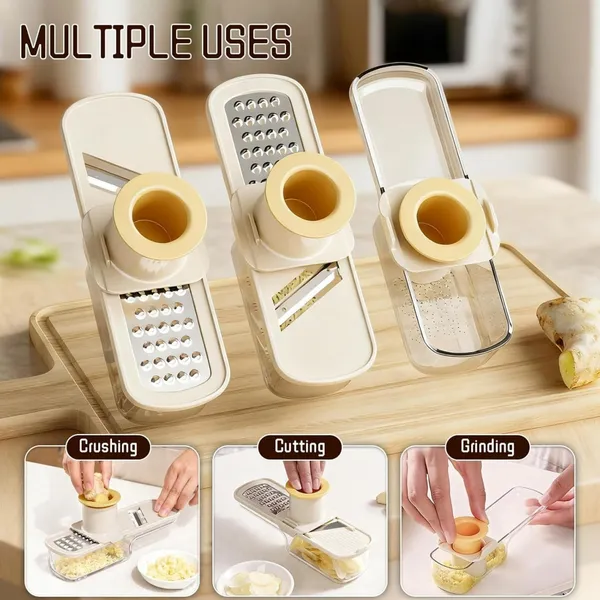 Green_And_White_Plastic,_Stainless_Steel_Premium_Vegetable_Slicer_(Pack_of_3)