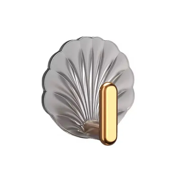 White_And_Gold_Resin,_Metal_Premium_Wall_Hook_(Pack_of_4)