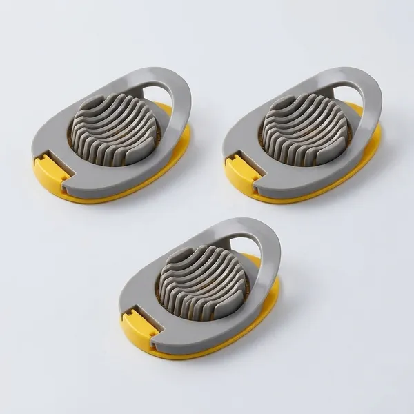 Yellow_Plastic,_Stainless_Steel_Premium_Egg_Slicer_(Pack_of_3)