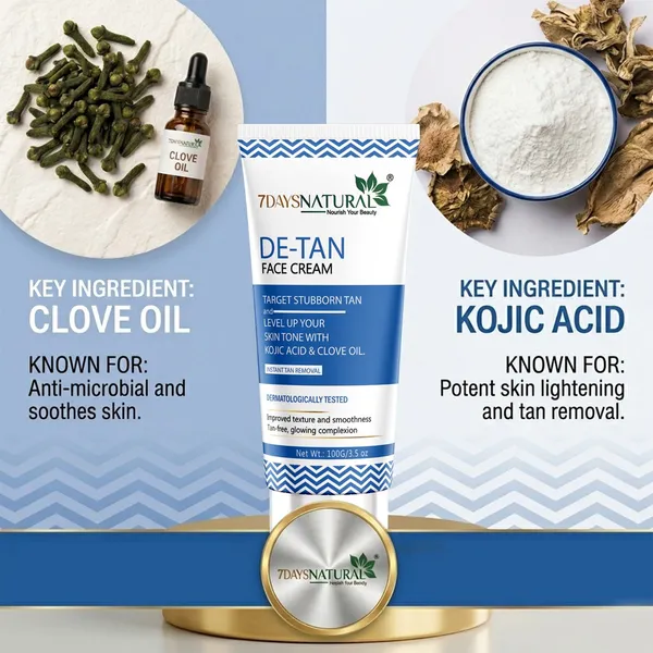 7Days_Natural_De-Tan_Kojic_Acid_Clove_Oil_Face_Cream
